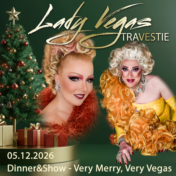 Travestie Dinner & Show am 05. Dezember 2026 im Theater Schiefe Ebene Neustrelitz